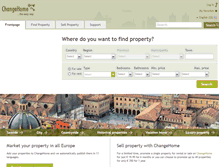 Tablet Screenshot of changehome.com